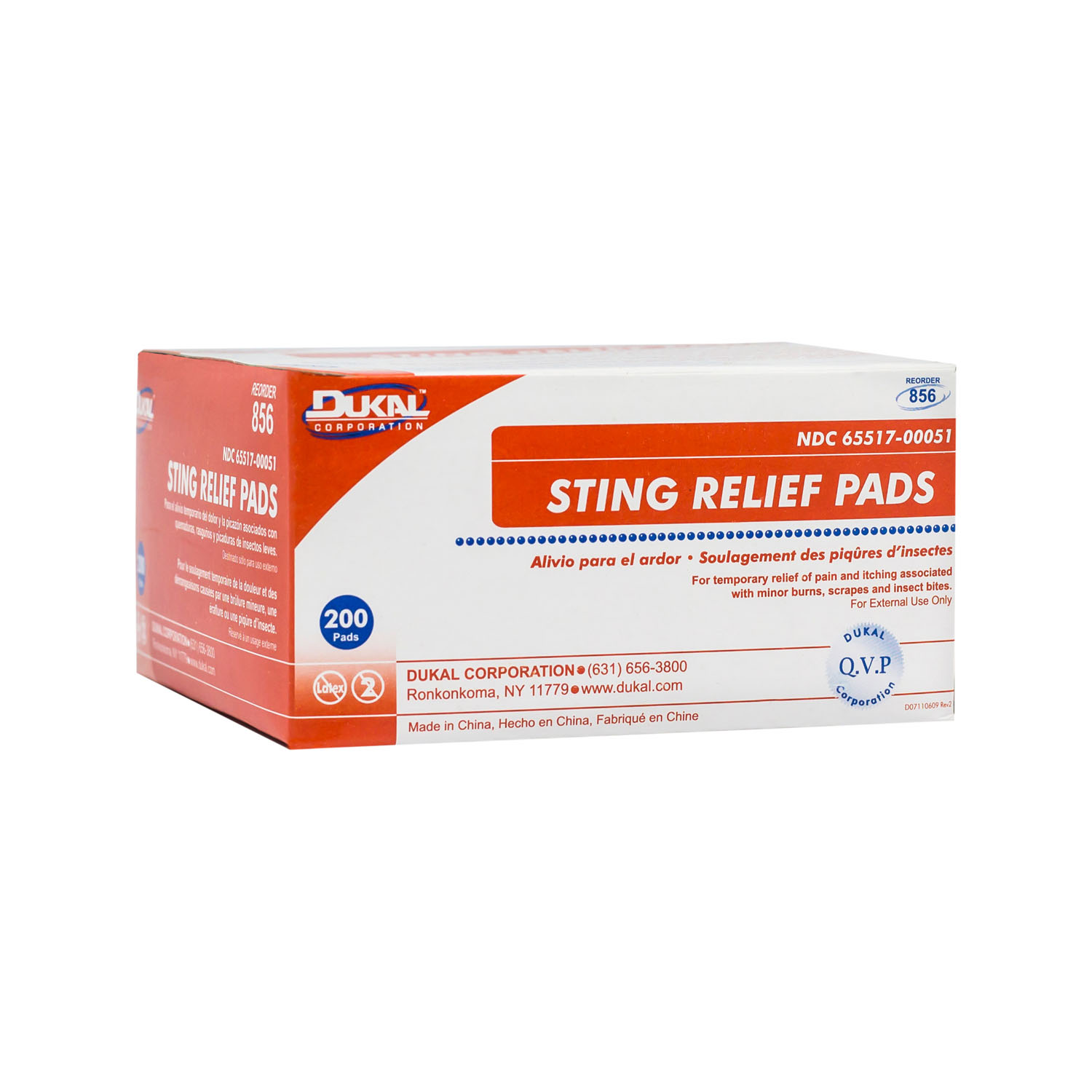 DUKAL STING RELIEF PAD : 856 CS