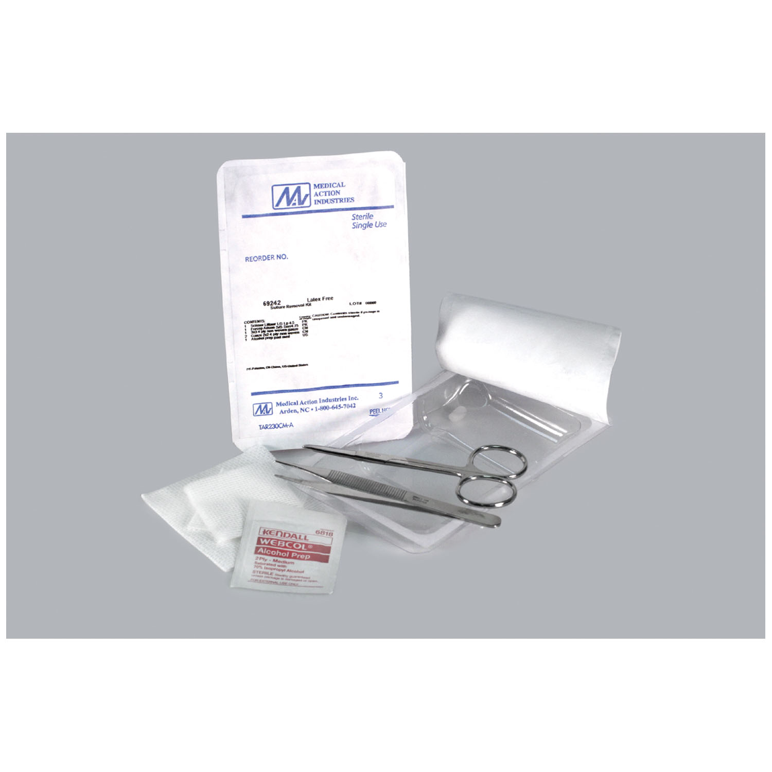 MEDICAL ACTION SUTURE REMOVAL KITS : 69242 CS