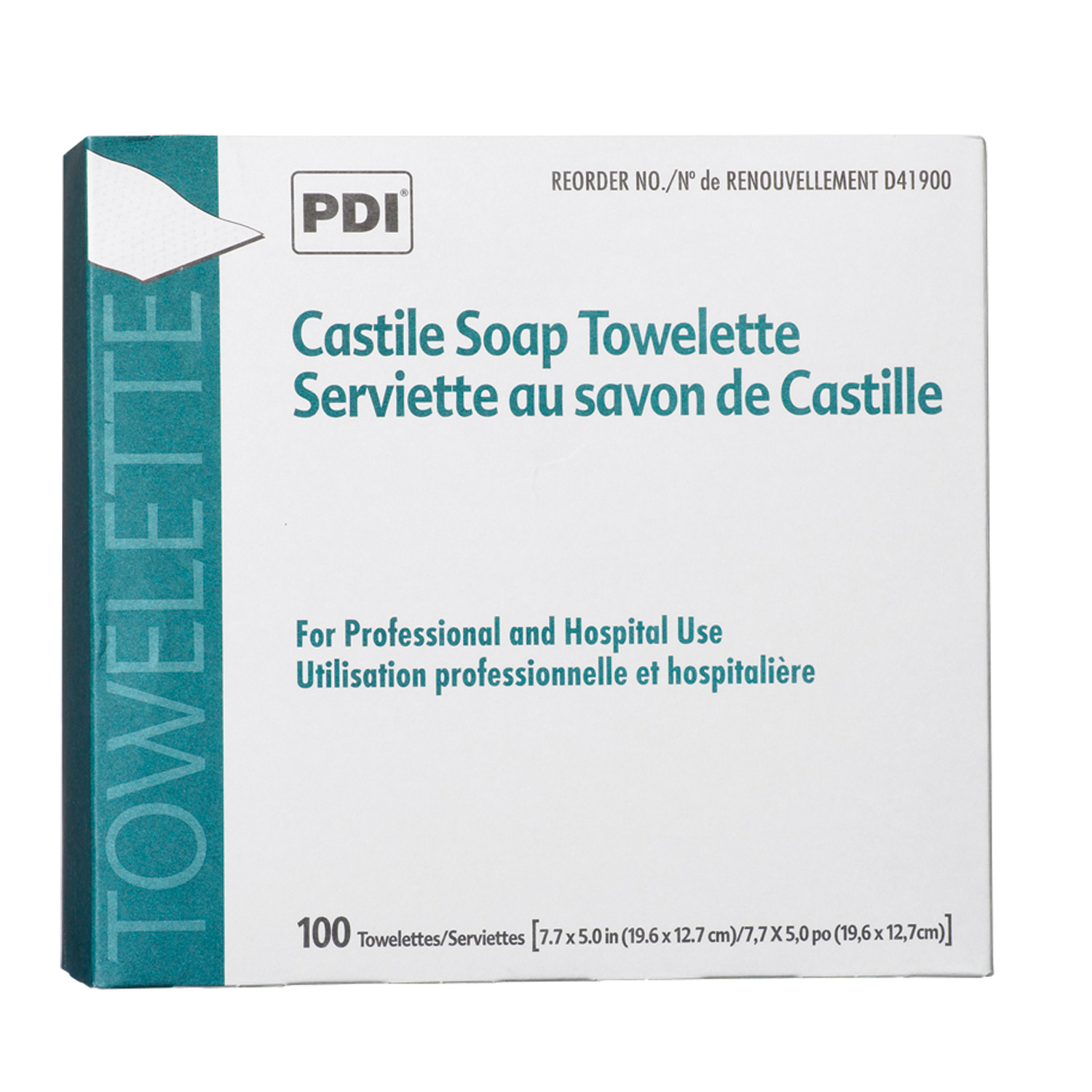 PDI CASTILE SOAP TOWELETTE : D41900 BX $4.22 Stocked