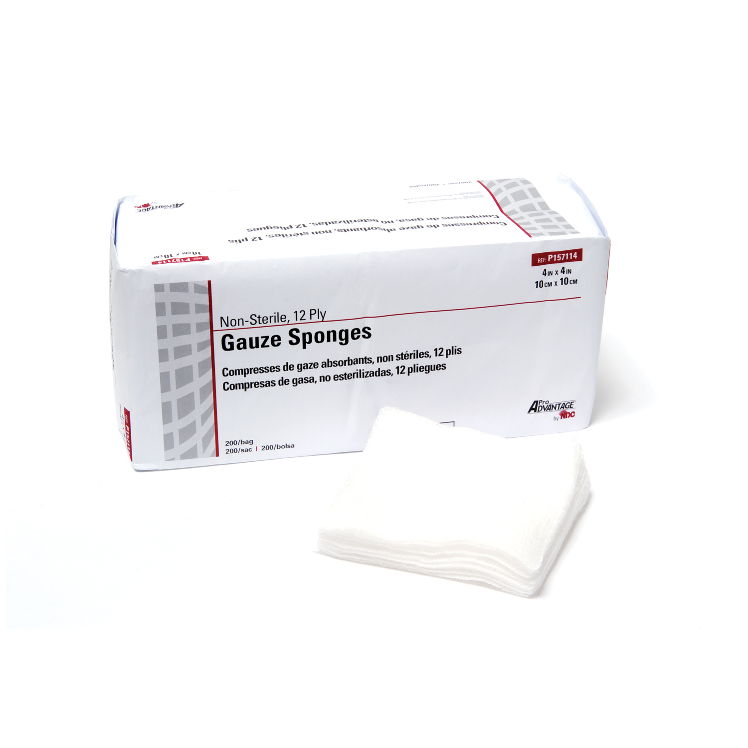 PRO ADVANTAGE GAUZE SPONGES - NON-STERILE : P157114 CS     $71.15 Stocked