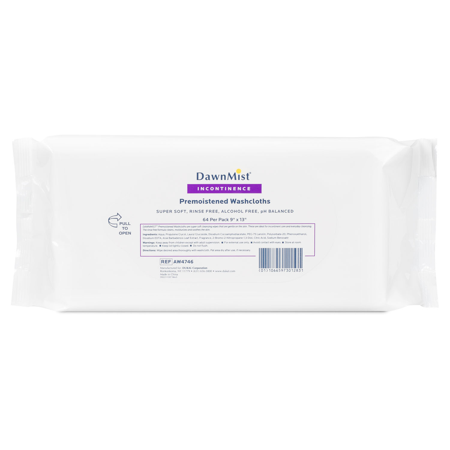 DUKAL DAWNMIST WASHCLOTHS : AW4746 PK $3.89 Stocked