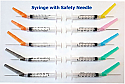 27107 Exel 3ml Safety Syringe w/ Safety Needle 21G x 1½", 50/bx, 8 bx/cs 